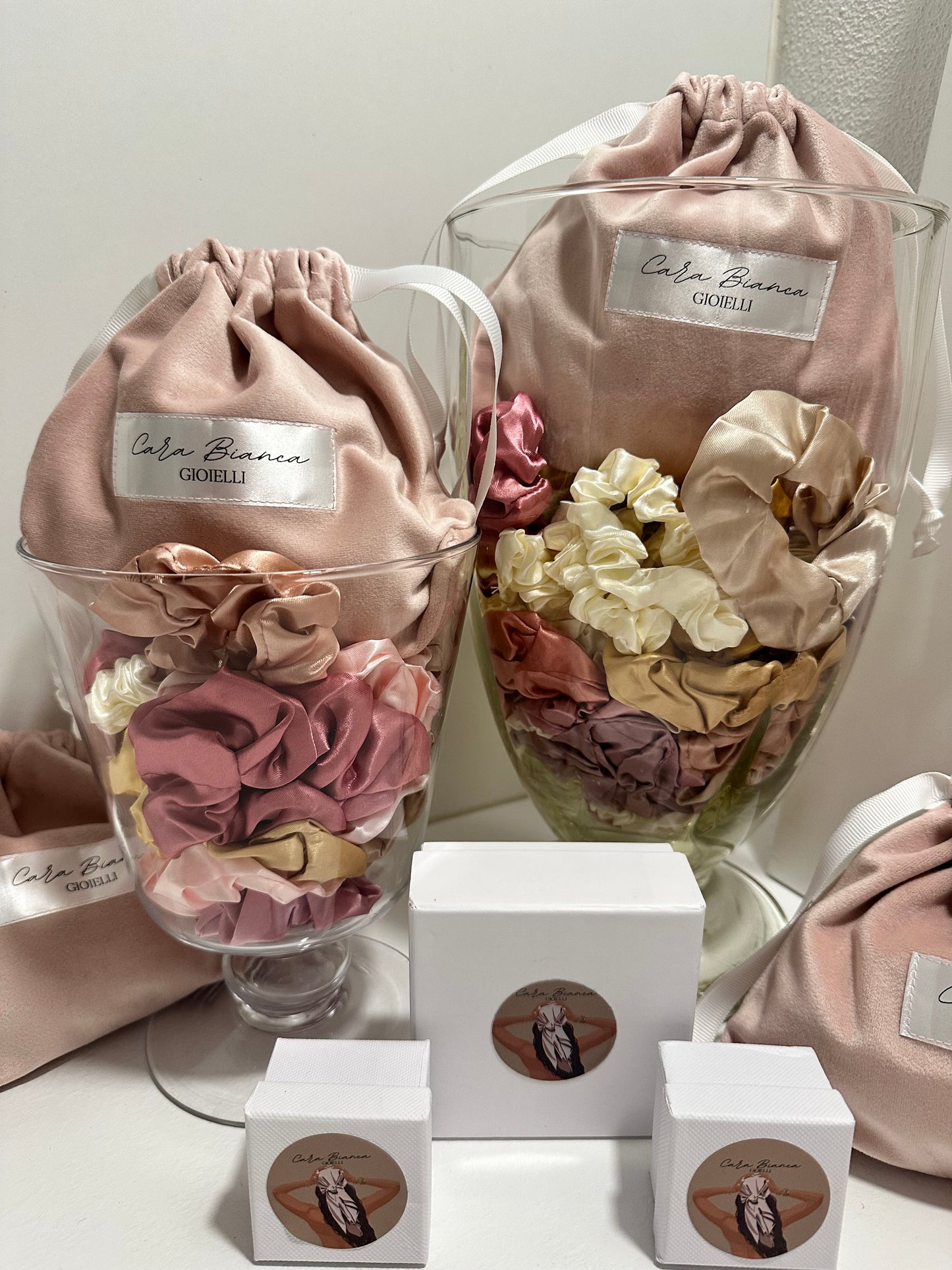 Pochette Luxury Velvet Cara Bianca