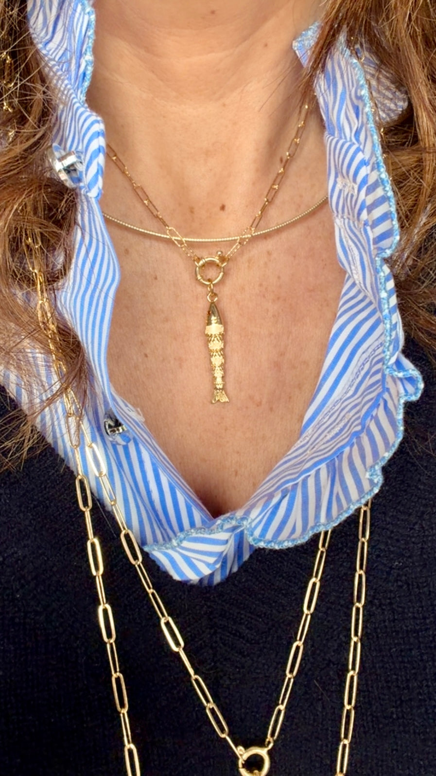 Collana Circle ottone