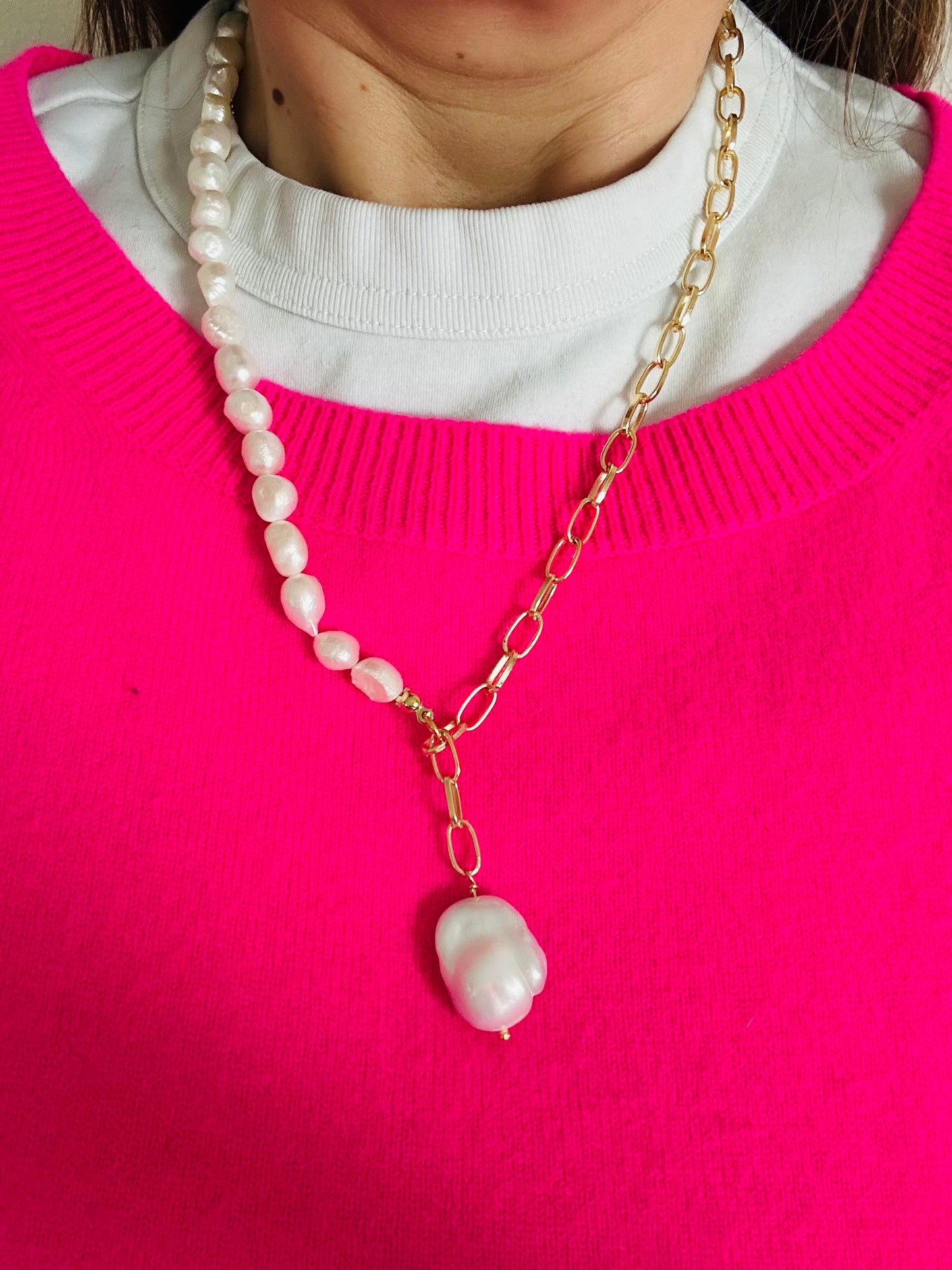 Collana Perle & Catena