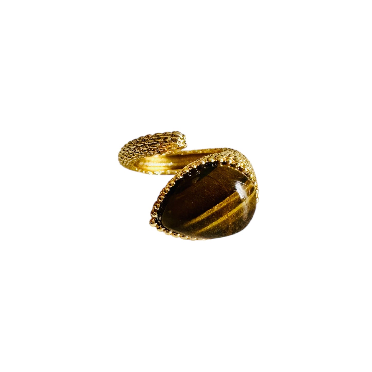 Anello Serpente occhio di tigre