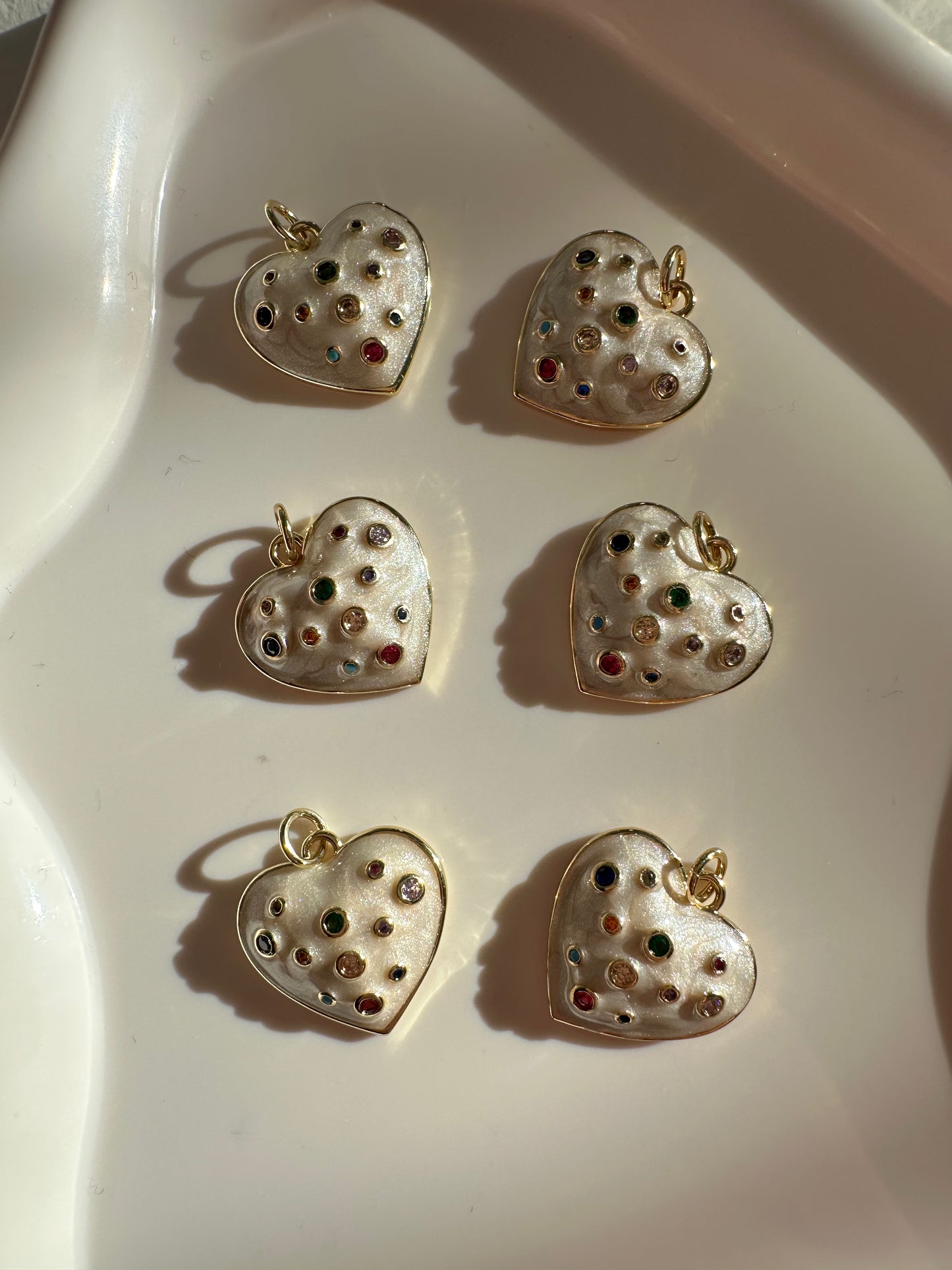 Ciondolo Cuore Smaltato