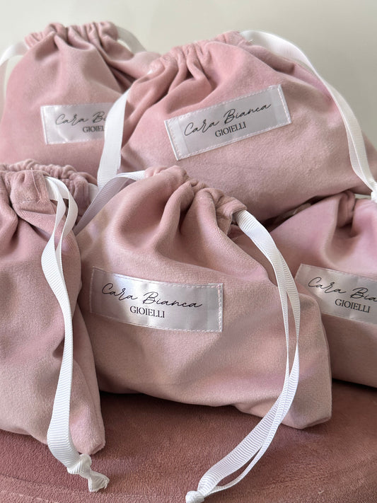 Pochette Luxury Velvet Cara Bianca