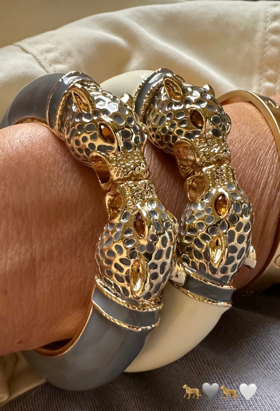 Bracciale Pantera Ecru