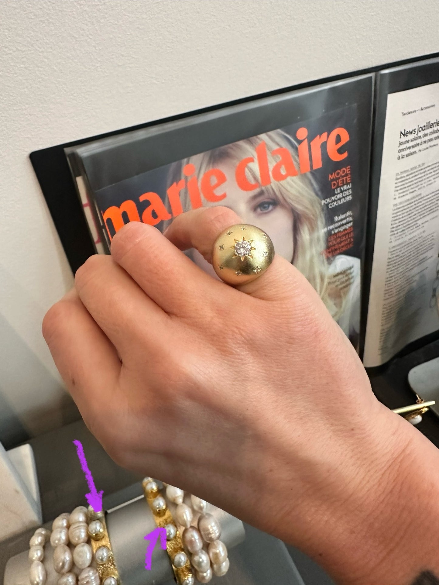 Anello da mignolo Stella