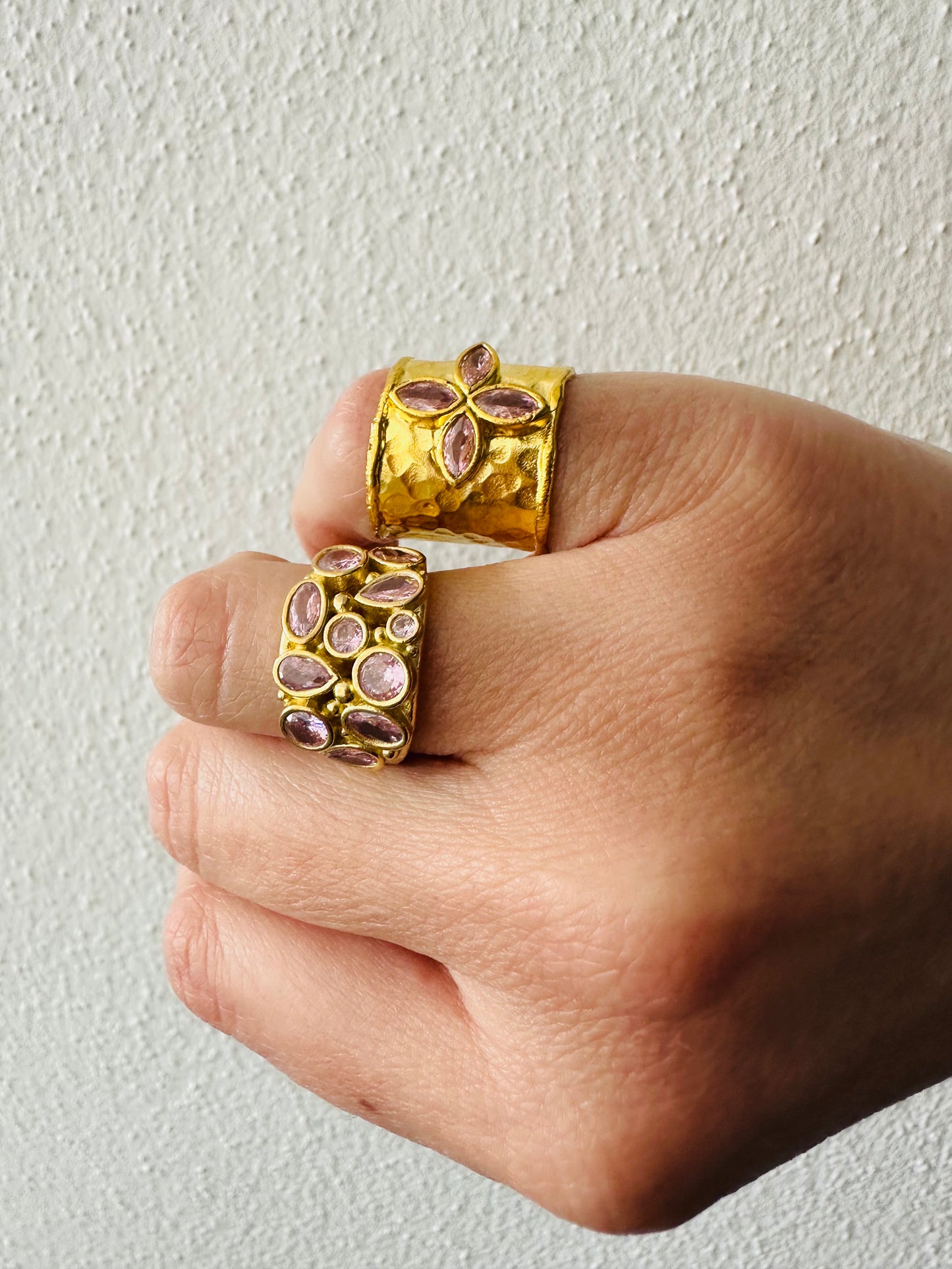 Anello fascia Pink  Flower