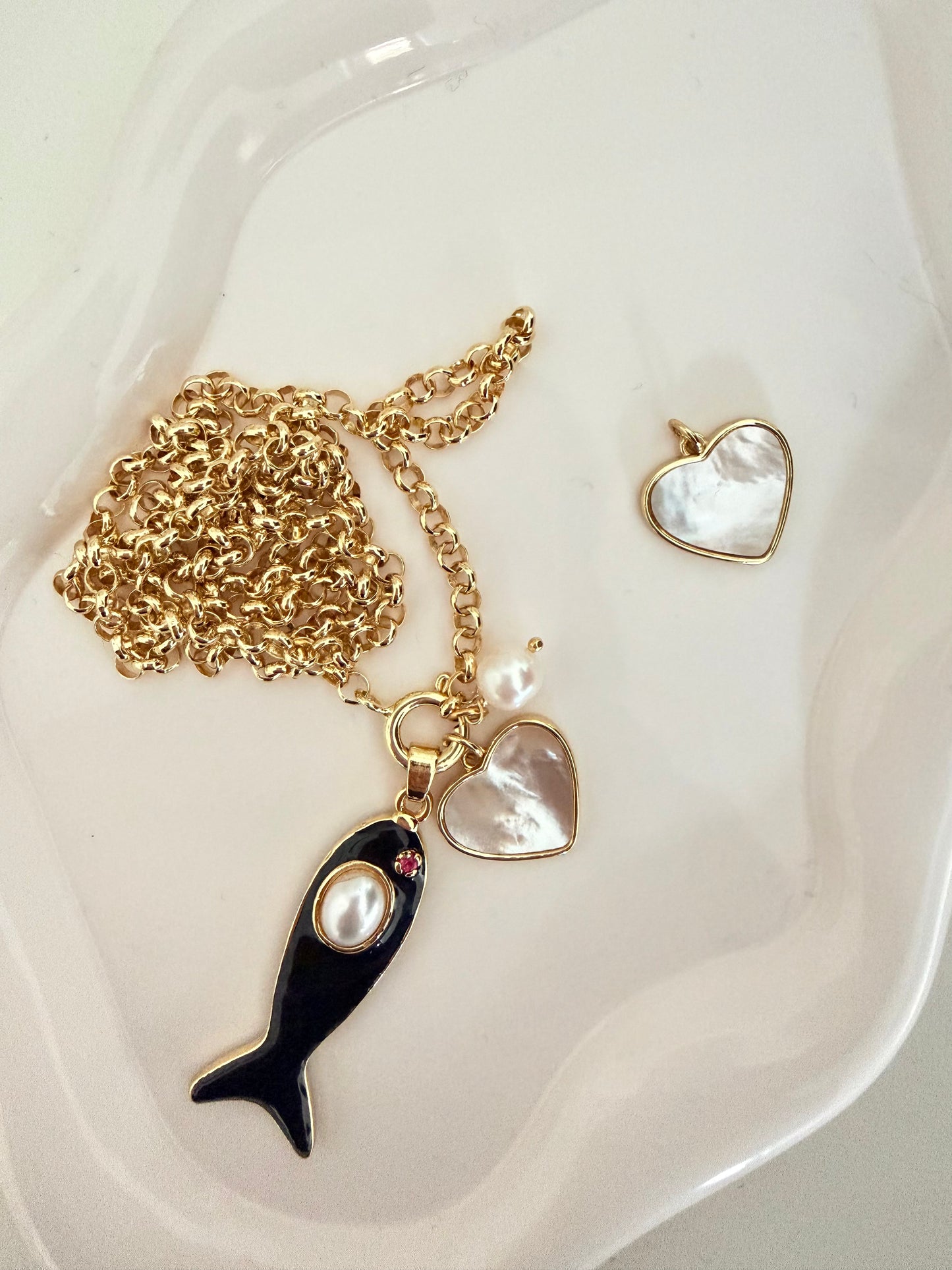 Ciondolo Cuore Madreperla