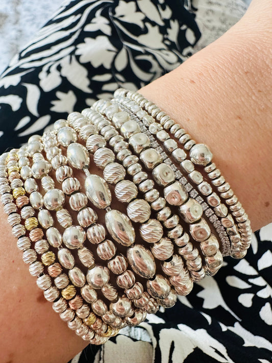 Bracciali argento mix