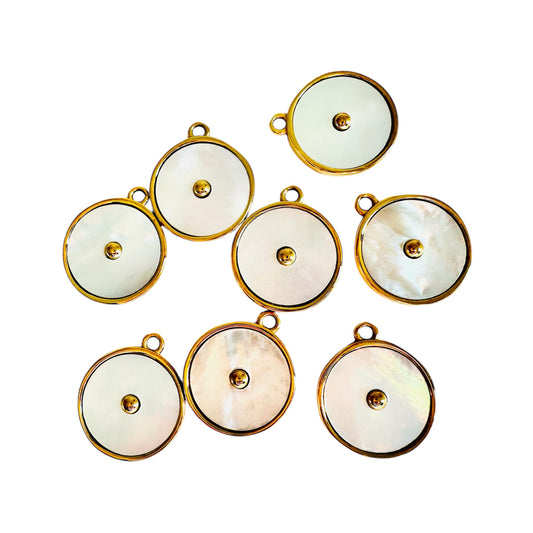 Ciondolo Disco Madreperla