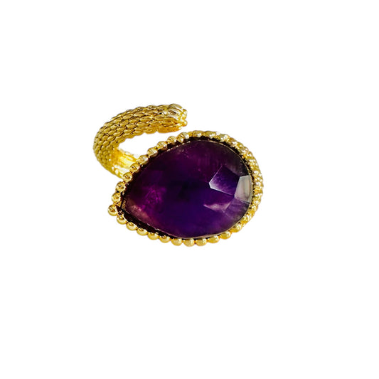 Anello Serpente Ametista