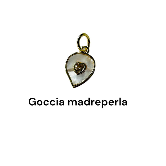 Ciondolo goccia madreperla