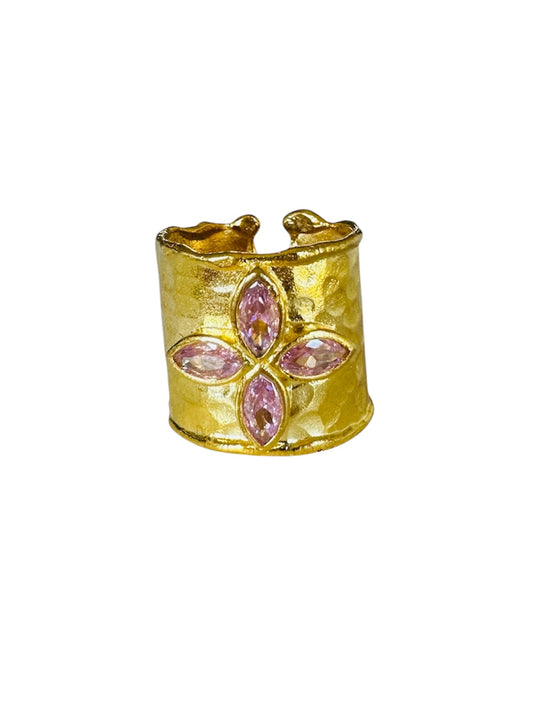 Anello fascia Pink  Flower