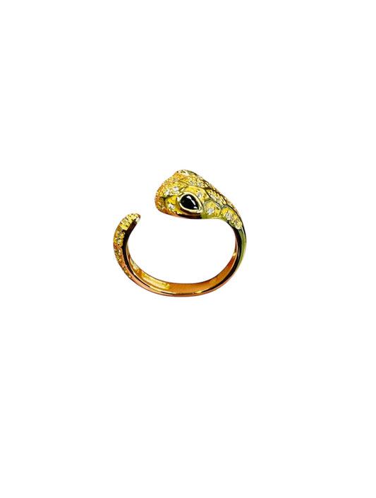 Anello fedina serpente