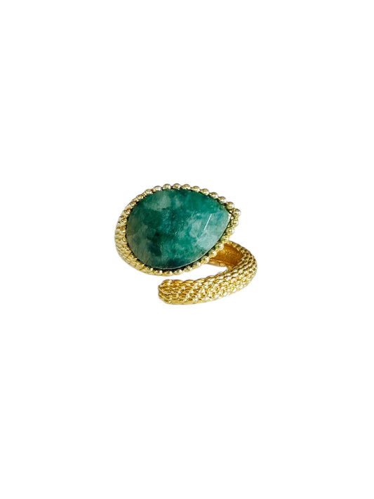 Anello Serpente radice di Smeraldo