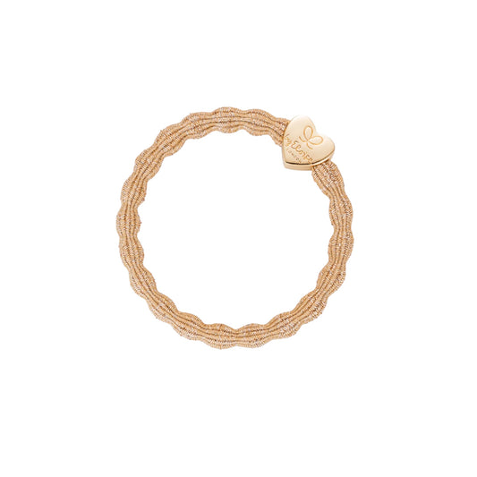 Elastico cuore dorato lurex