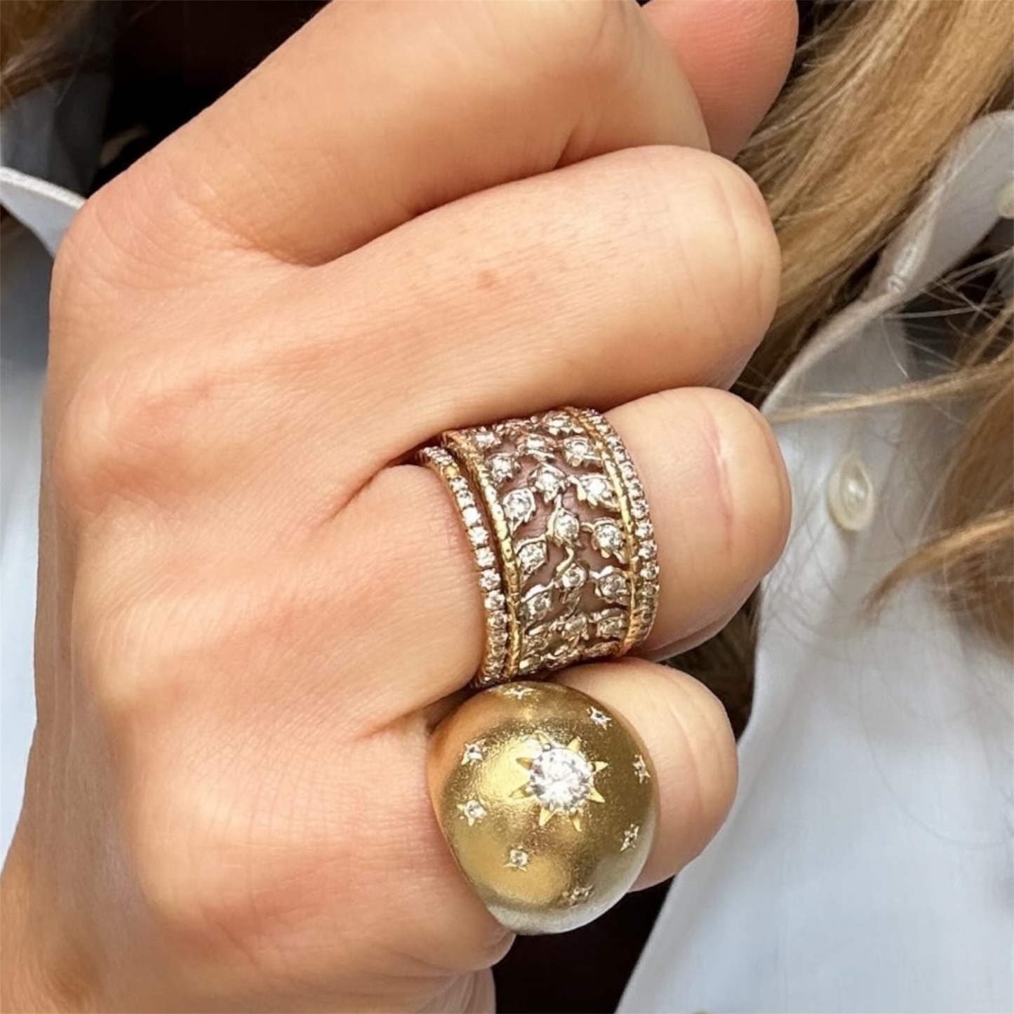 Anello da mignolo Stella