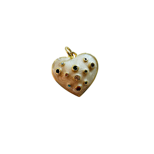 Ciondolo Cuore Smaltato