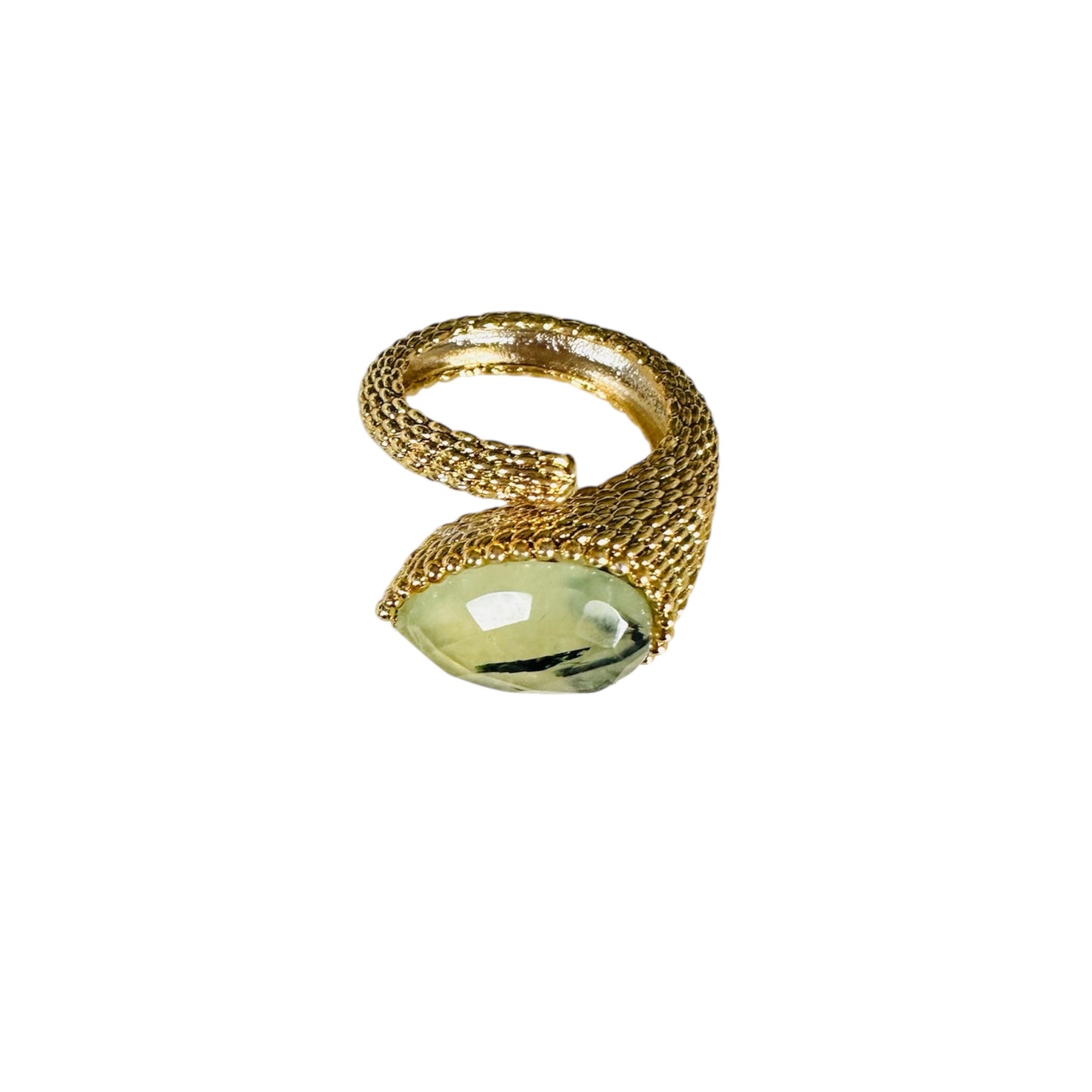 Anello Serpente con Prenite
