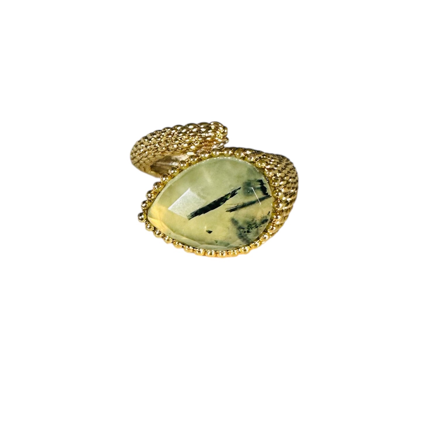 Anello Serpente con Prenite