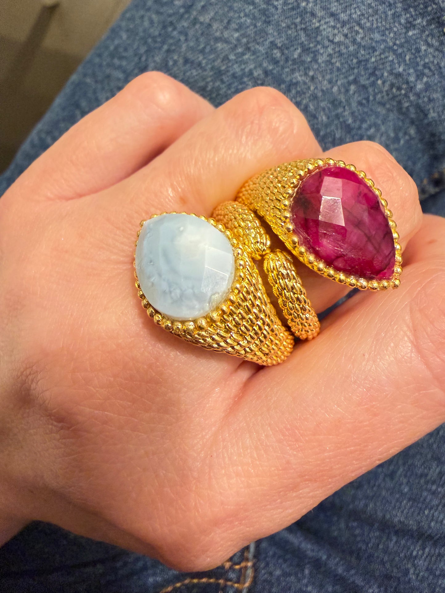 Anello Serpente Radice di Rubino