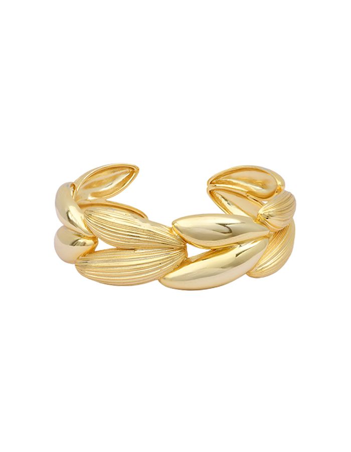 Bracciale foglia d'oro